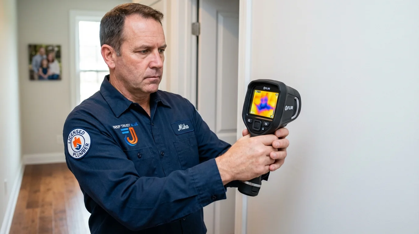 Thermal imaging leak detection by Johns Plumbing LLC in Muscoda